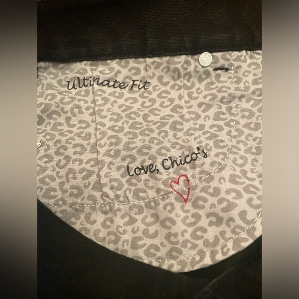 Chico’s Platinum Denim Black Jeans - Picture 6 of 8